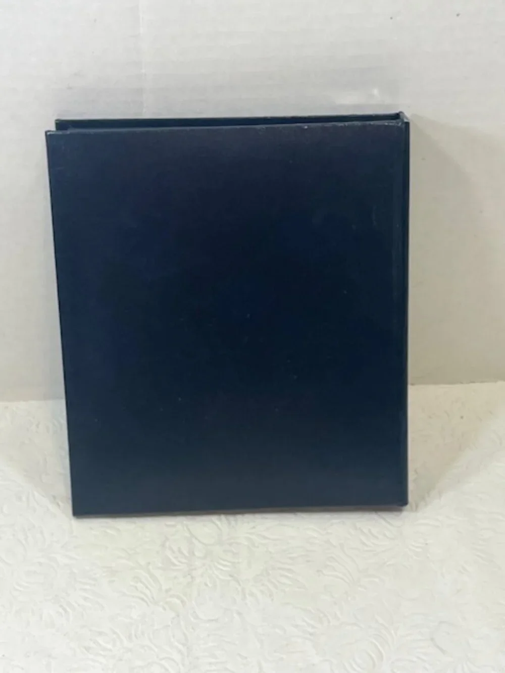 VTG 1996 C.R. Gibson Co. Telephone Address Blue Leather 6-Ring Book Gold Trim 7